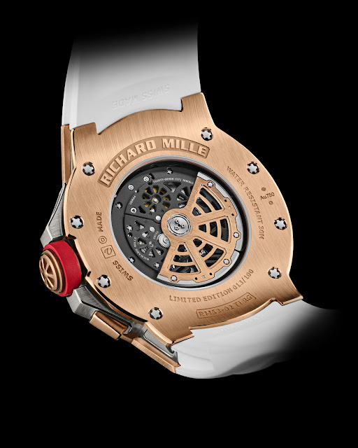 Richard Mille RM 63-02 Automatic Worldtimer in red gold and titanium