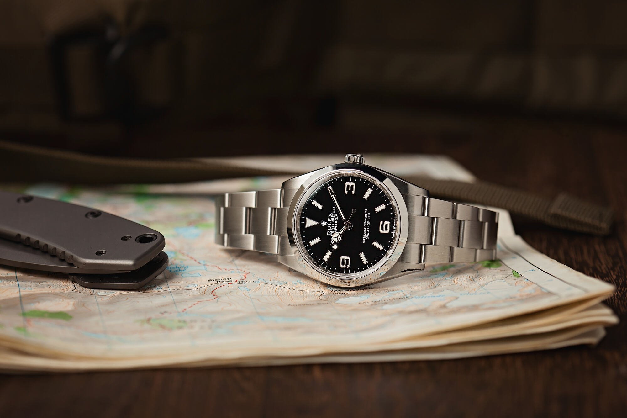Rolex 124270 explorer watch in stainless steel with black dial